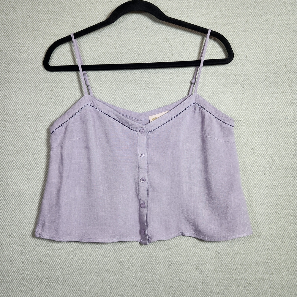 Millie Rose Lavender Purple Womens S Camisole Top Spagetti Strap Tank